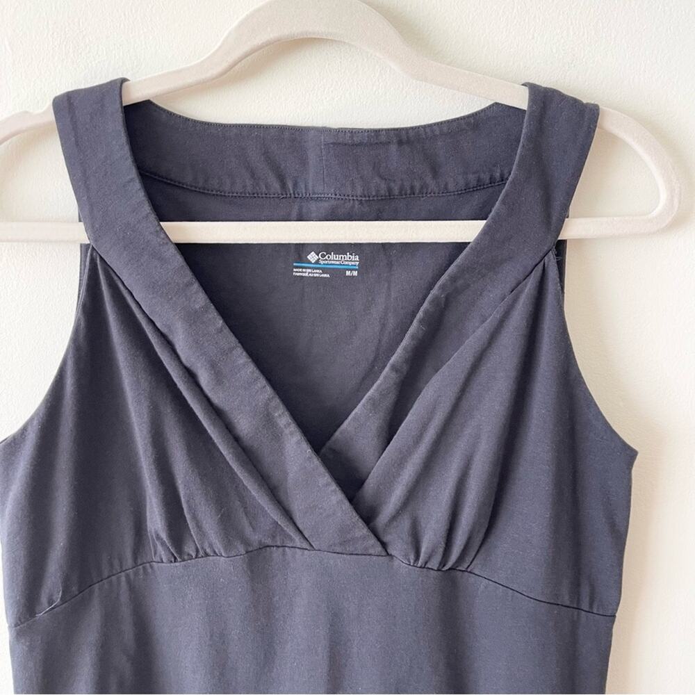 Columbia mini dress sleeveless v-neck women size M black - Picture 2 of 7
